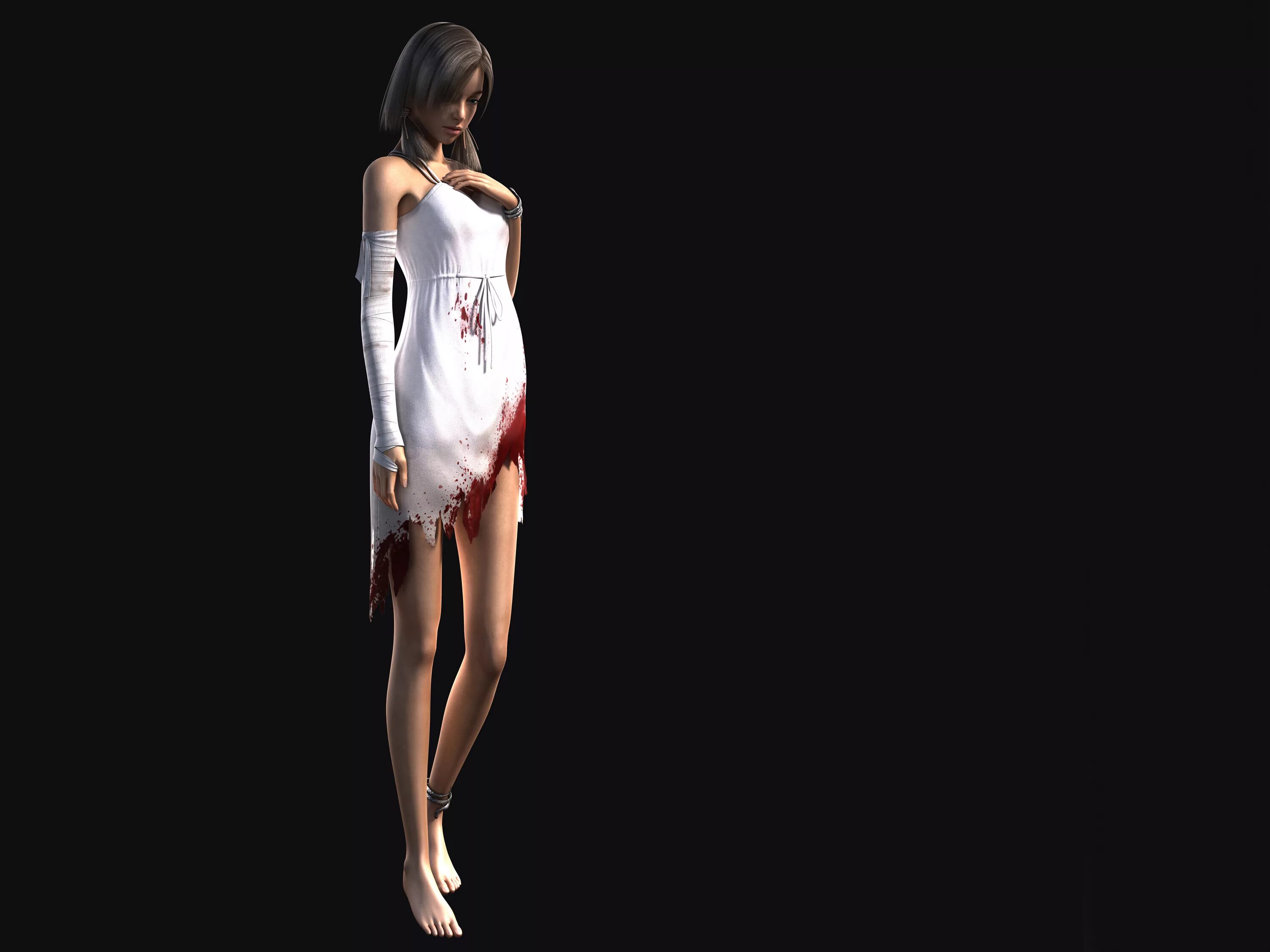 Девушка в рваном платье. 3d девушки в платье. Блондинка в рваных джинсах. Девушка в белом платье. Девочка в порванном платье.