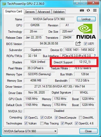 GTX 750 ti GPU Z. DIRECTX 12 видеокарты. Поддержка для видеокарты. Видеокарты с поддержкой dx12.