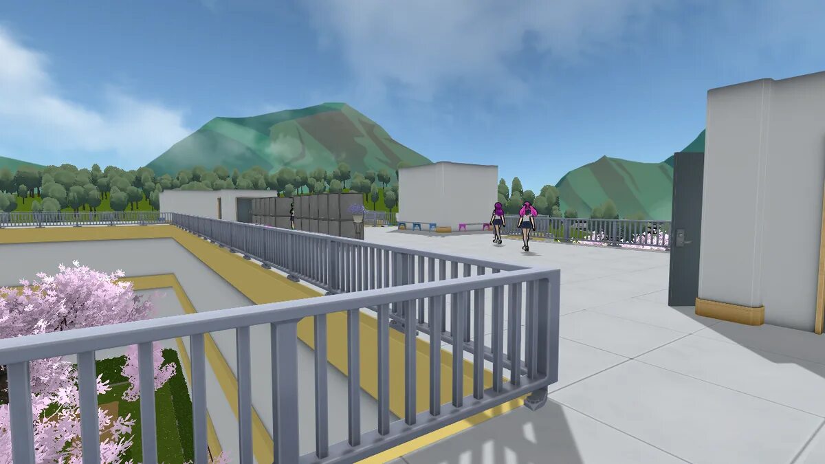 Сакью басу яндере симулятор. Сёстры басу яндере. Фон аниме школа яндере симулятор. Яндере симулятор куудере. Мидори гурин и и май.