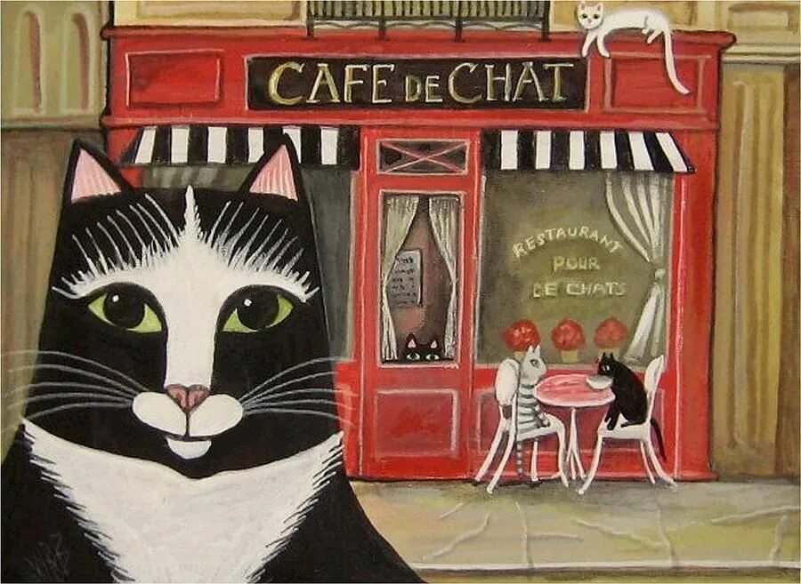 Включи коте ресторан. Коты в кафе. Кафе с котиками. Кошка в ресторане. Коты в кафе арт.