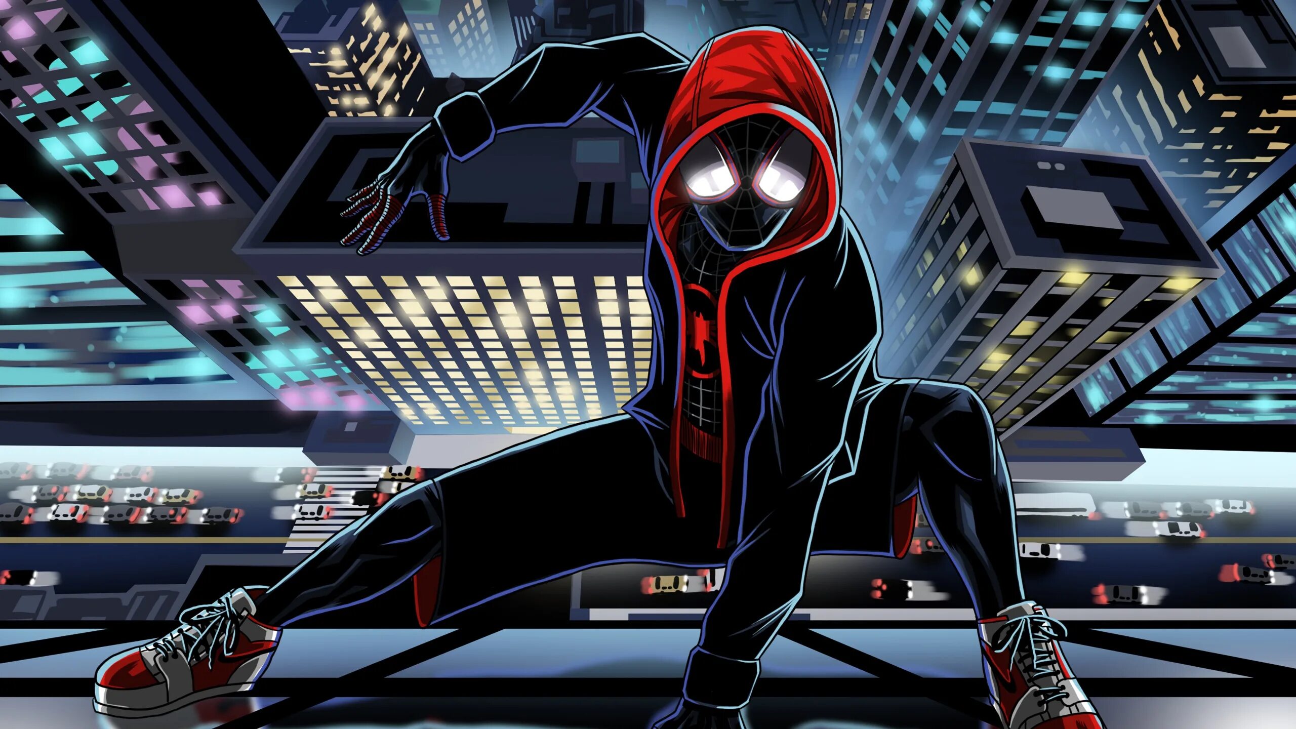 Miles morales android. Человек паун Кайлз Моралес. Человек-паук (Майлз Моралес). Человек паук Малис Маралис. Майлер Моралез человек паук.