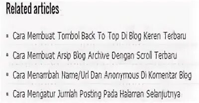 Related articles