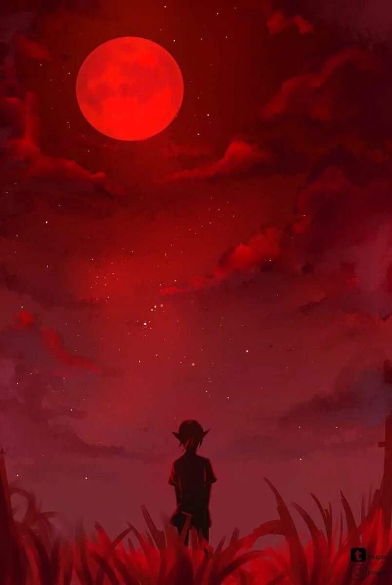 Зельда красная Луна. Красная Кровавая Луна. Кровавый Луна и тьма.