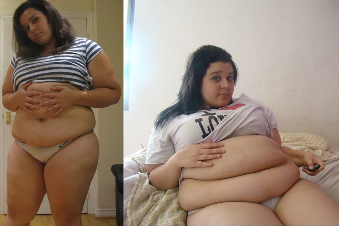 Feedee weight gain progress. Feedee weight gain progress
