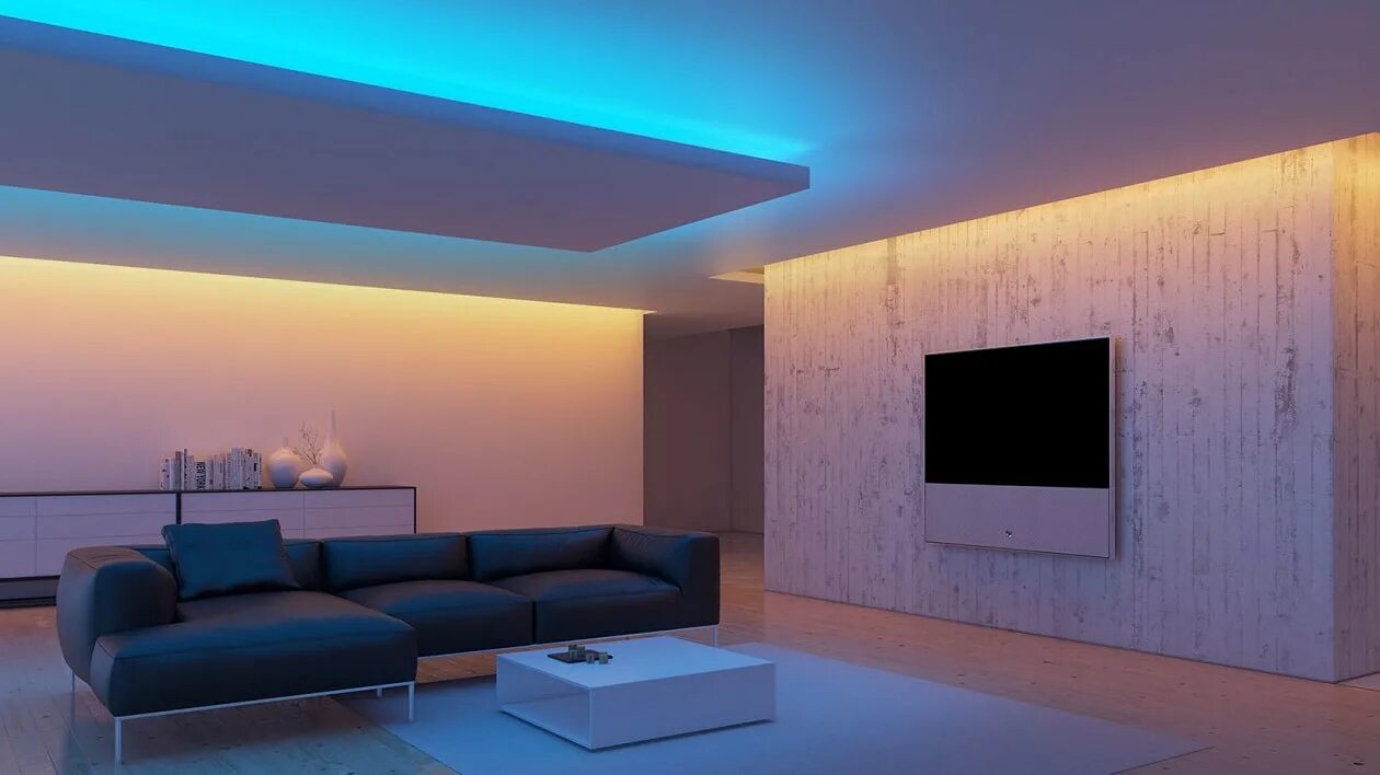 iluminación tiras de led - Tiras de led, Techo de tablaroca, Led