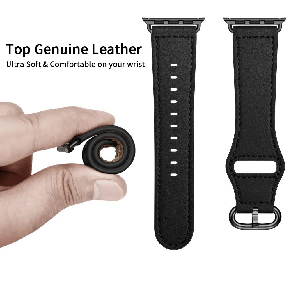 Watch band 7. Leather loop Apple watch.