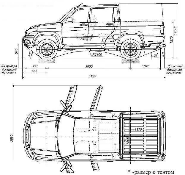 Масса пикапа. УАЗ-23632 UAZ Pickup габариты. Габариты УАЗ Патриот пикап 2021. Габариты УАЗ Патриот габариты. Габариты УАЗ Патриот пикап 2012.