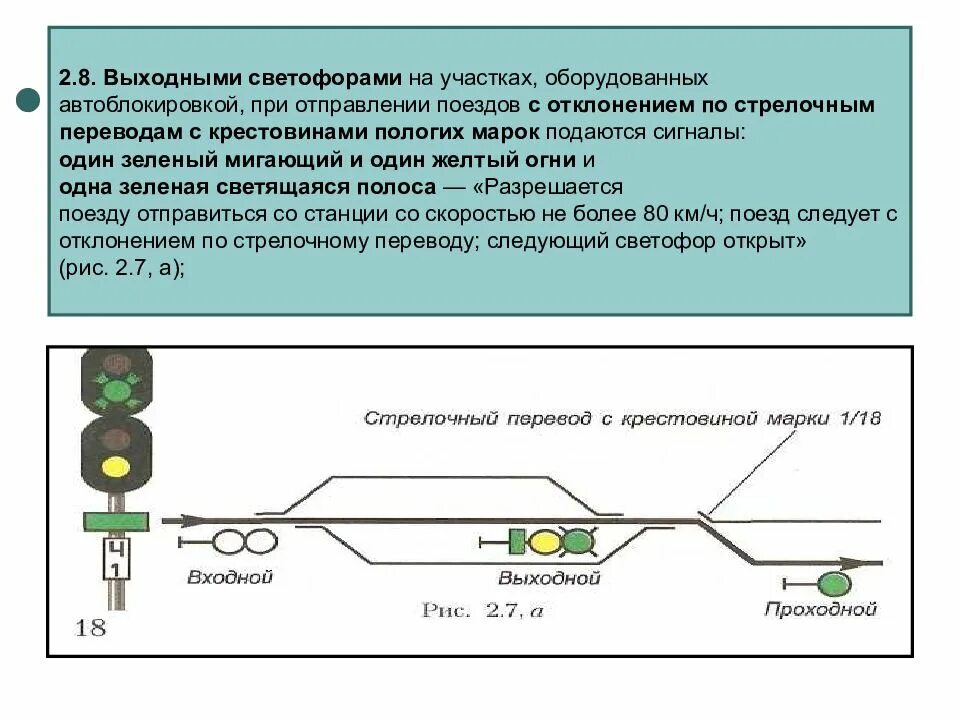 При включении установки кондиционирования после отправления поезда. Светофоры на участках оборудованных автоблокировкой. Показания светофоров на железной дороге. Входные выходные светофоры на схеме. Сигнальные показания входных светофоров.