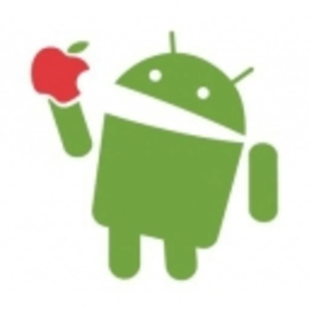 Андроид ест память. Логотип андроид. Андроид ест яблоко. Логотип Apple Android. Андроид логотип смешной.