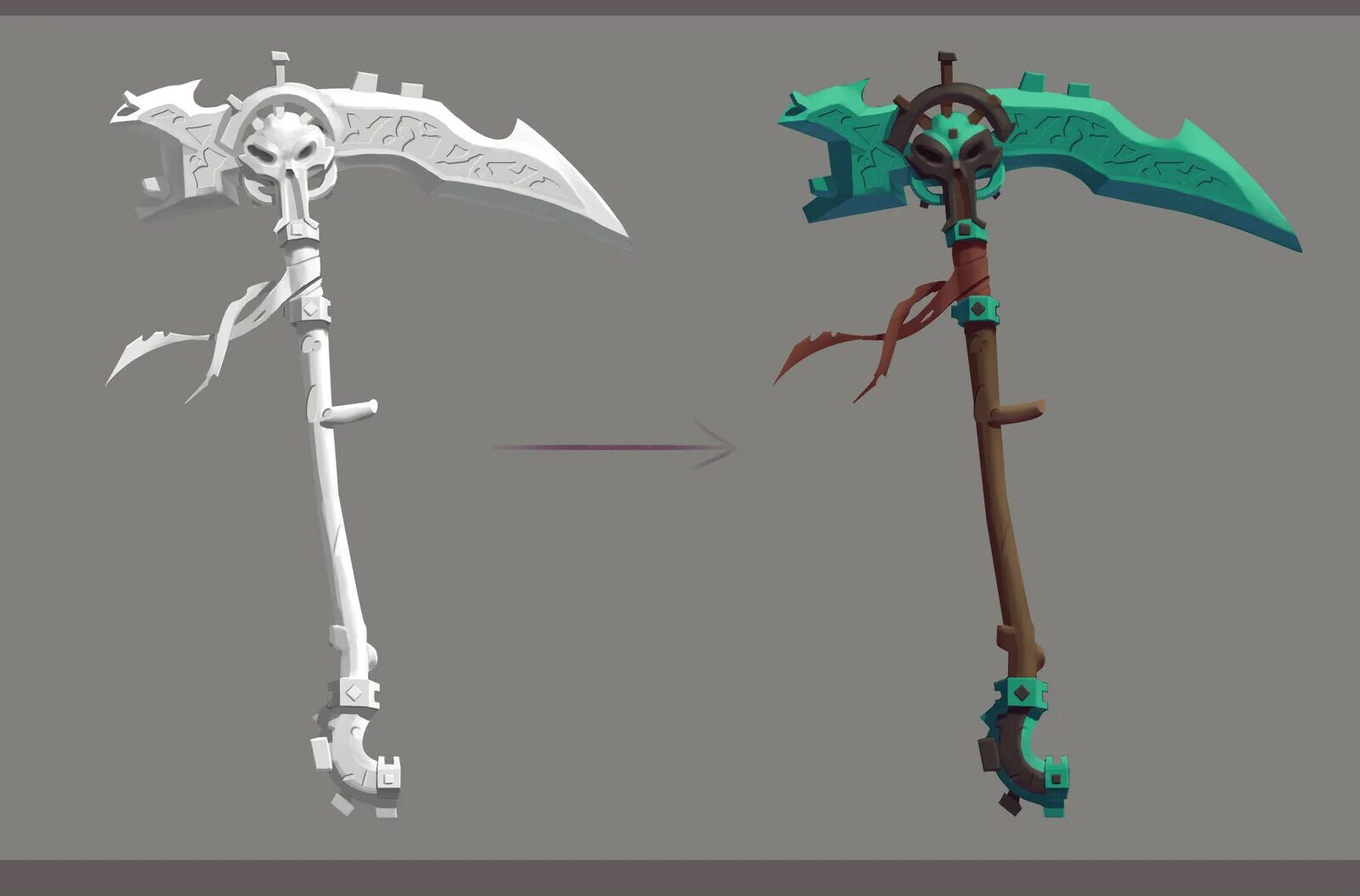 How get scythe. Scythe concept 2d. reaper 2 мечи. scythe 2d чертеж. коса жнец low poly.