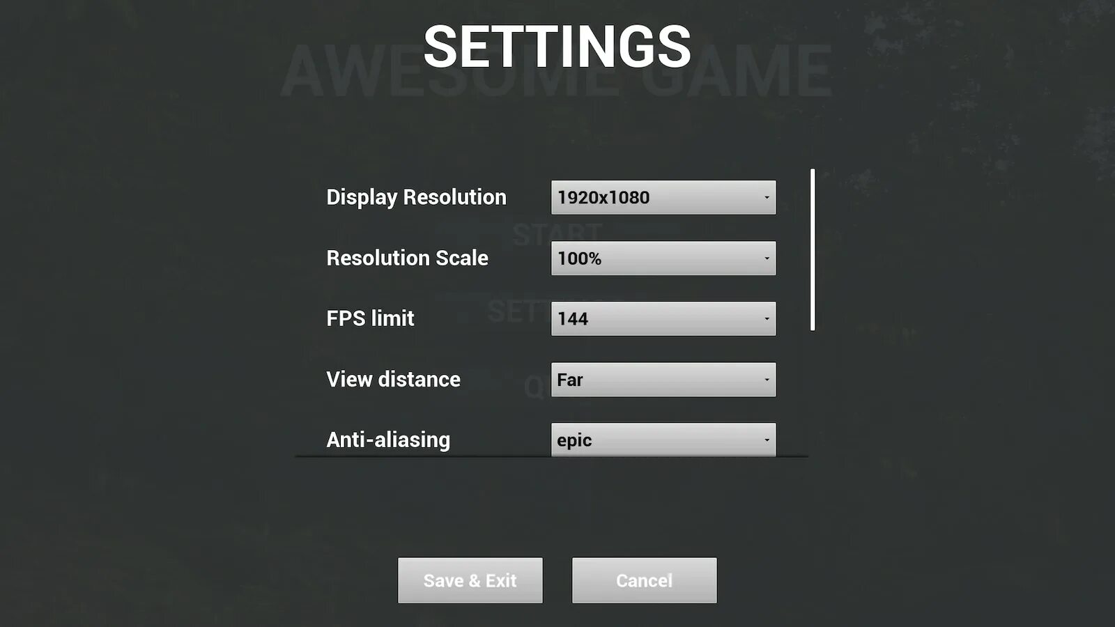 Game settings menu. Settings меню. Ue4 меню. Референс меню игры. Установить главное меню