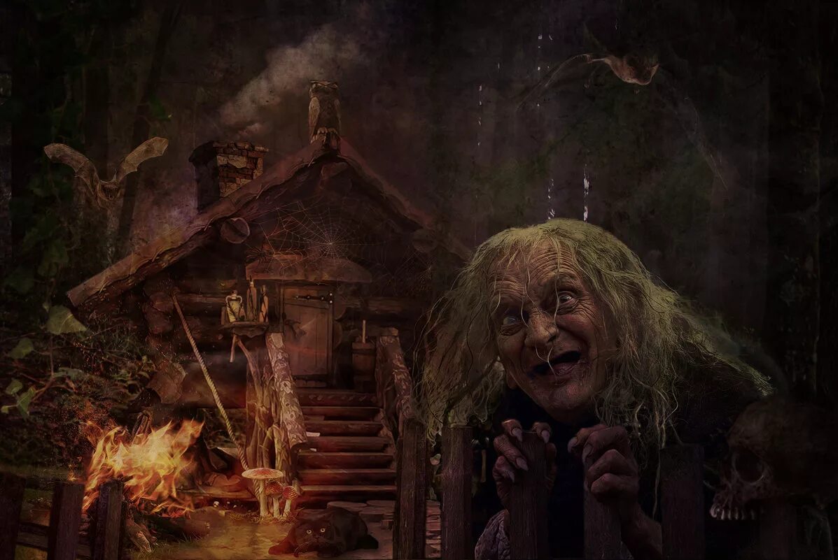 выход бабы яги страшно