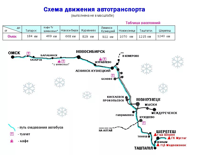 Шерегеш автобус цена