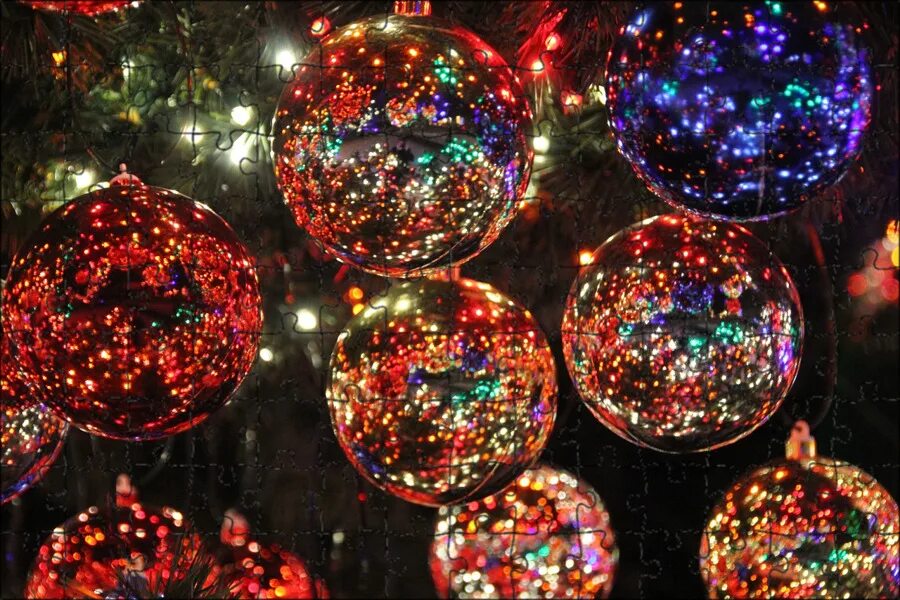 Новогодние огоньки. Новогодние шары. Новогодние огни. Красивые шары на елку.