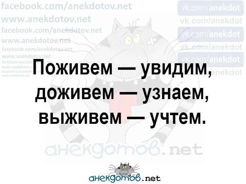 Пословица поживем увидим. Поживём увидим Доживём узнаем. Поживём увидим Доживём узнаем выживем учтём. Поживу увижу доживу узнаю выживу учту. Выживем учтем.