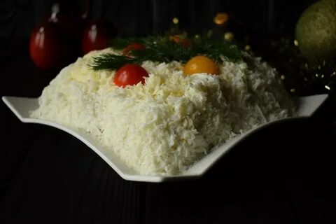 Салат с мясом на новый год