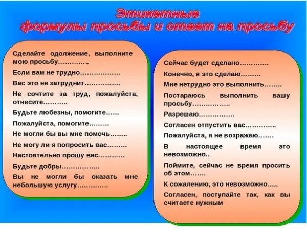 Что такое одолжение. Примеры просьбы в речевом этикете. Речевые формулы просьбы. Формы просьбы в речевом этикете. Формулы речевого этикета просьба.