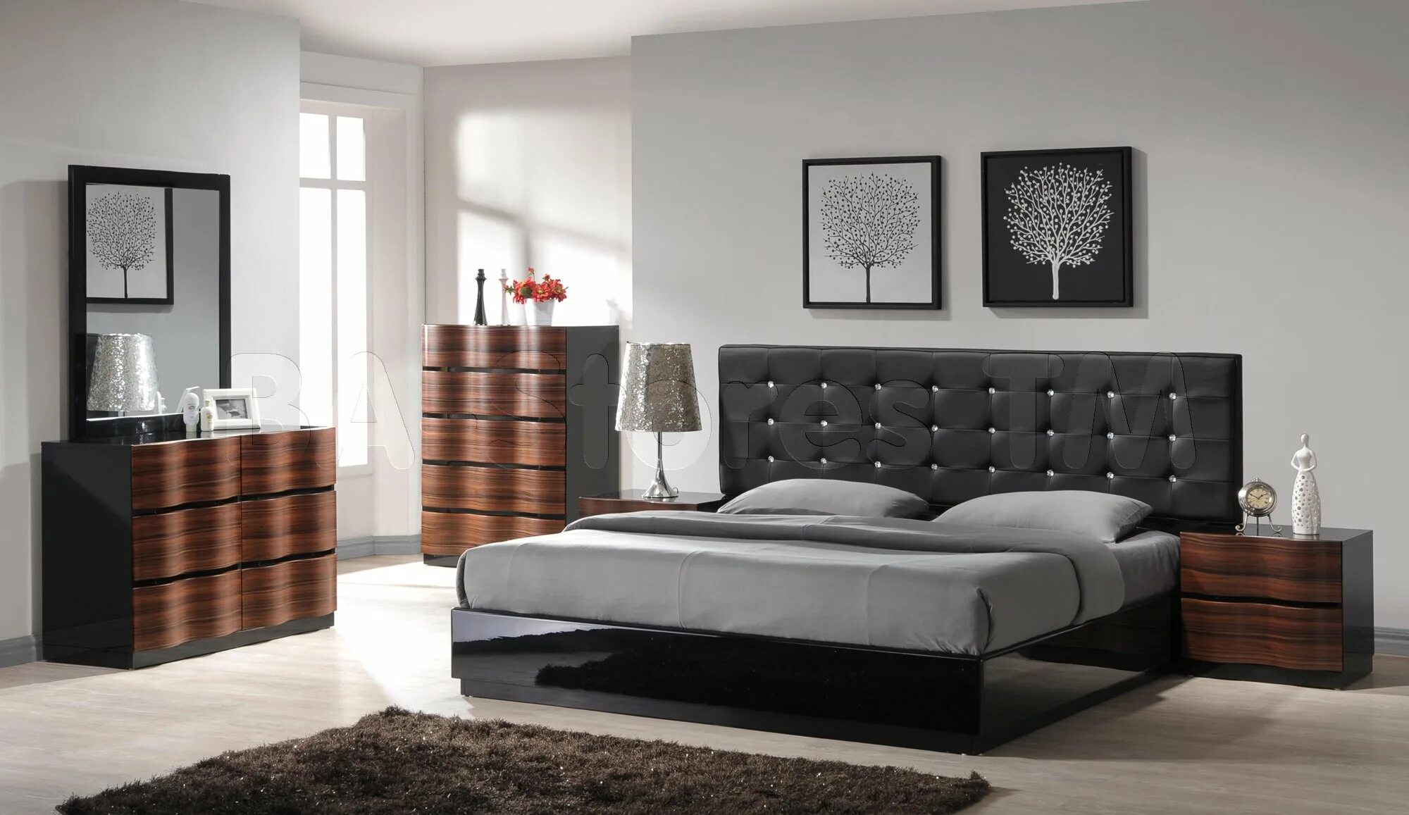 Ashley Furniture кровать черная. Кровать Модерн - стиль. Кровать в интерьере спальни. Спальня в стиле Модерн.