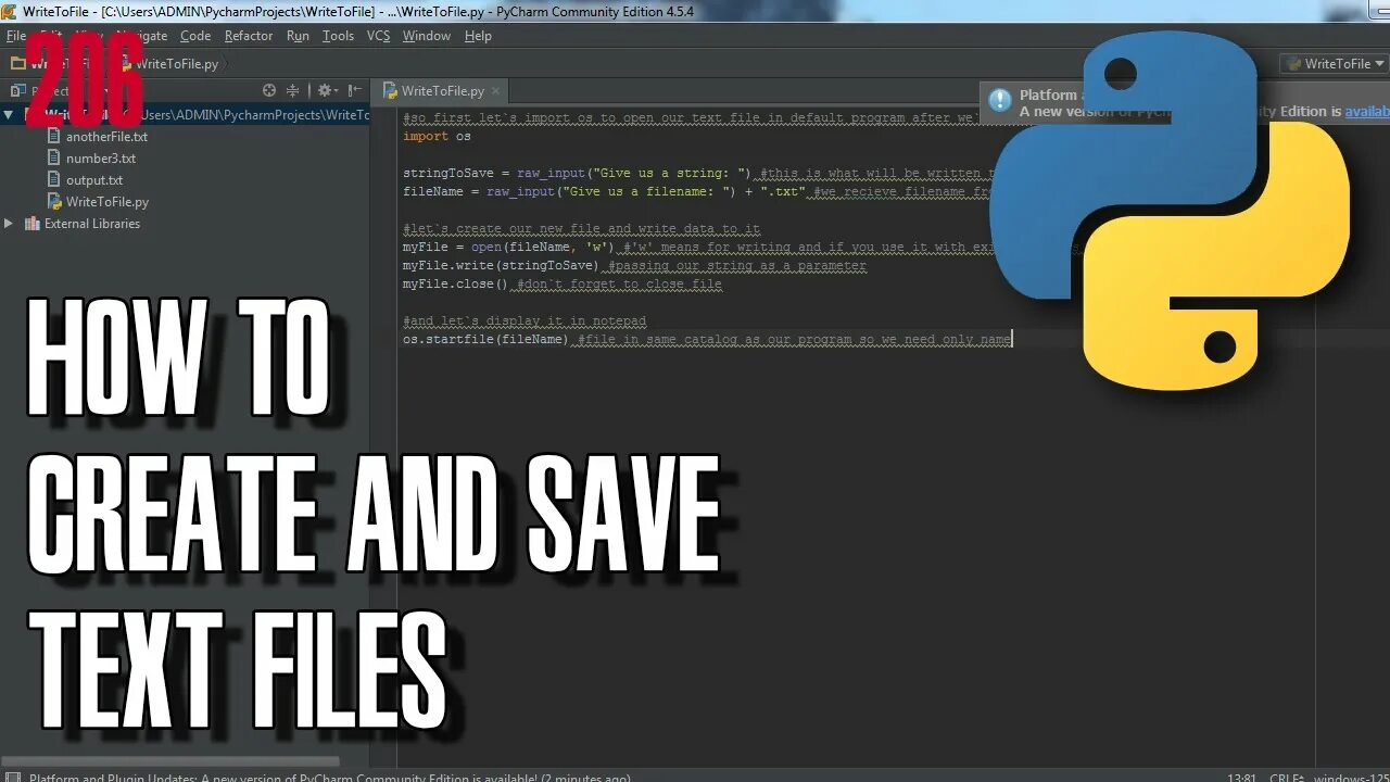Python save file. Startfile python. how to create a text file by python.