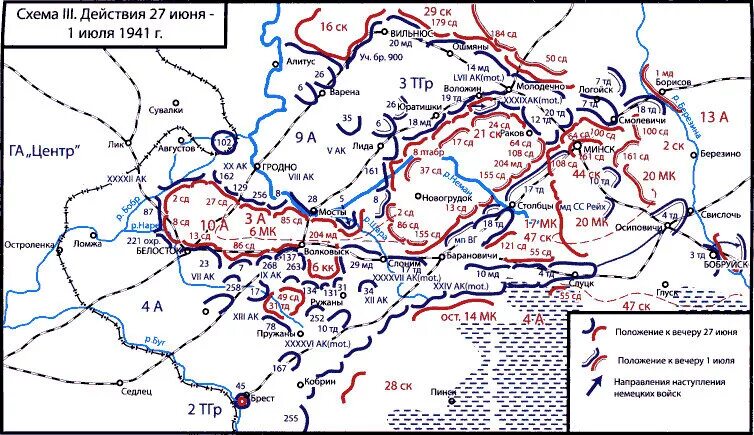 Белостокско минское. Механизированные корпуса РККА 1941. Юго-Западный фронт 22 июня 1941. 41 Моторизованный корпус вермахта. Танковые бои под Гродно в июне 1941 года.