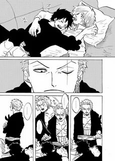 Zoro x luffy doujinshi.