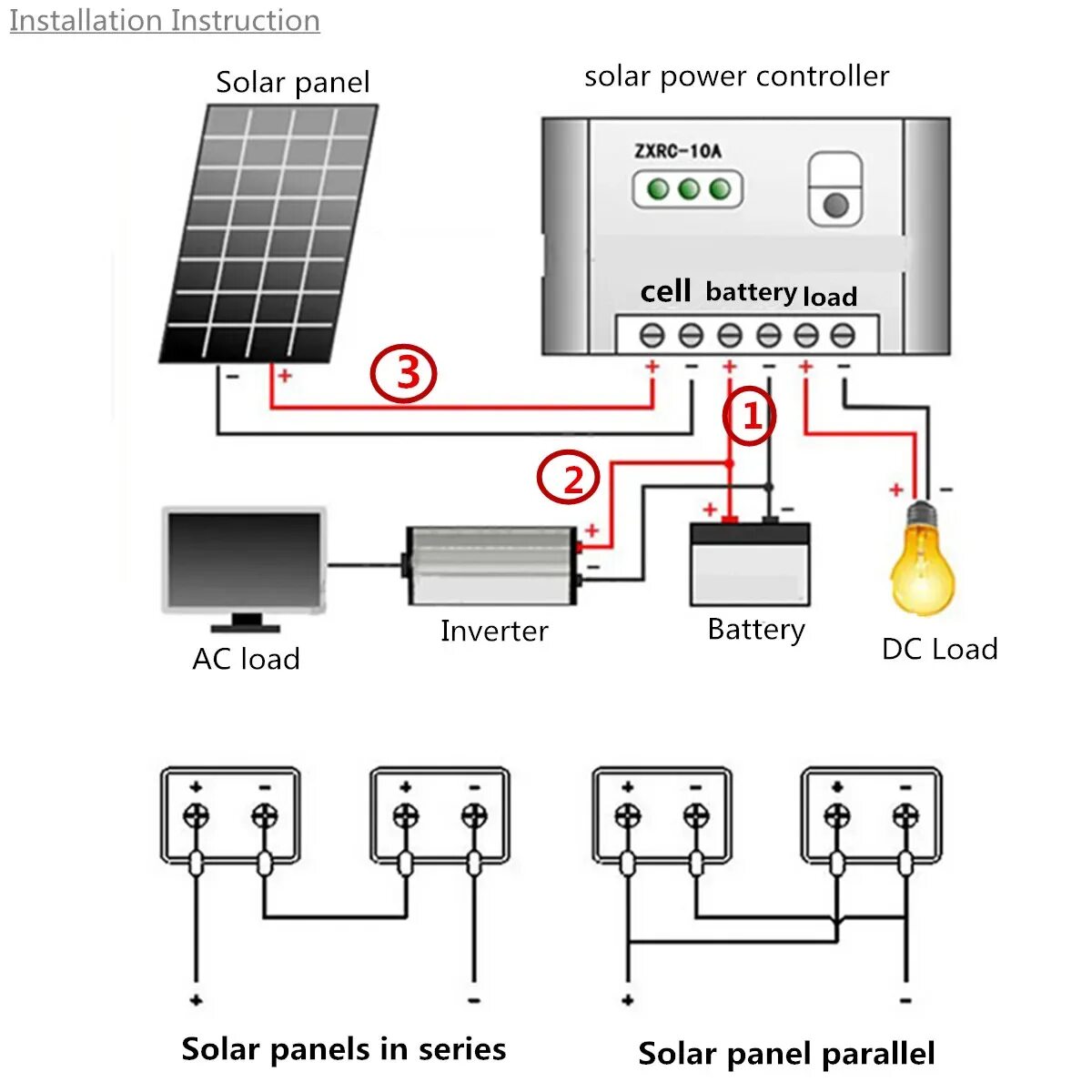 Соединение солнечных панелей. Схема подключения солнечной панели к контроллеру заряда. Схема включения контроллера заряда солнечной батареи. Схема подключения двух АКБ К солнечной панели. Solar Panel схема подключения.