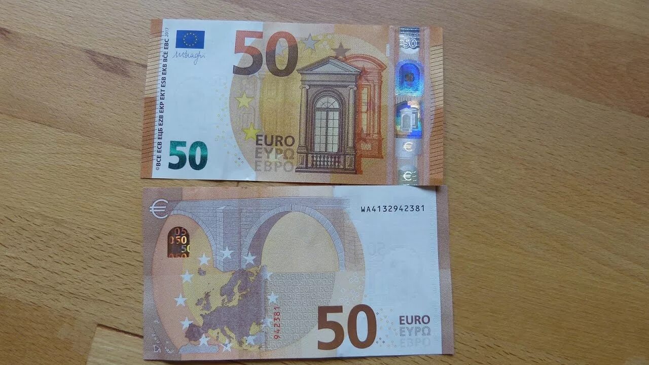 Как выглядит купюра 50. 50 Евро купюра. Банкноты евро нового образца 50 евро. 50 Евро банкноты 2002 года. Купюра 50 евро 2002 года.