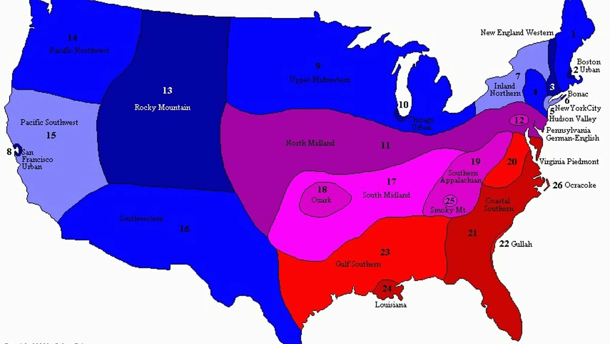 Accent dialect. American english dialects map. диалекты английского языка. американский диалект английского языка. карта диалектов сша.