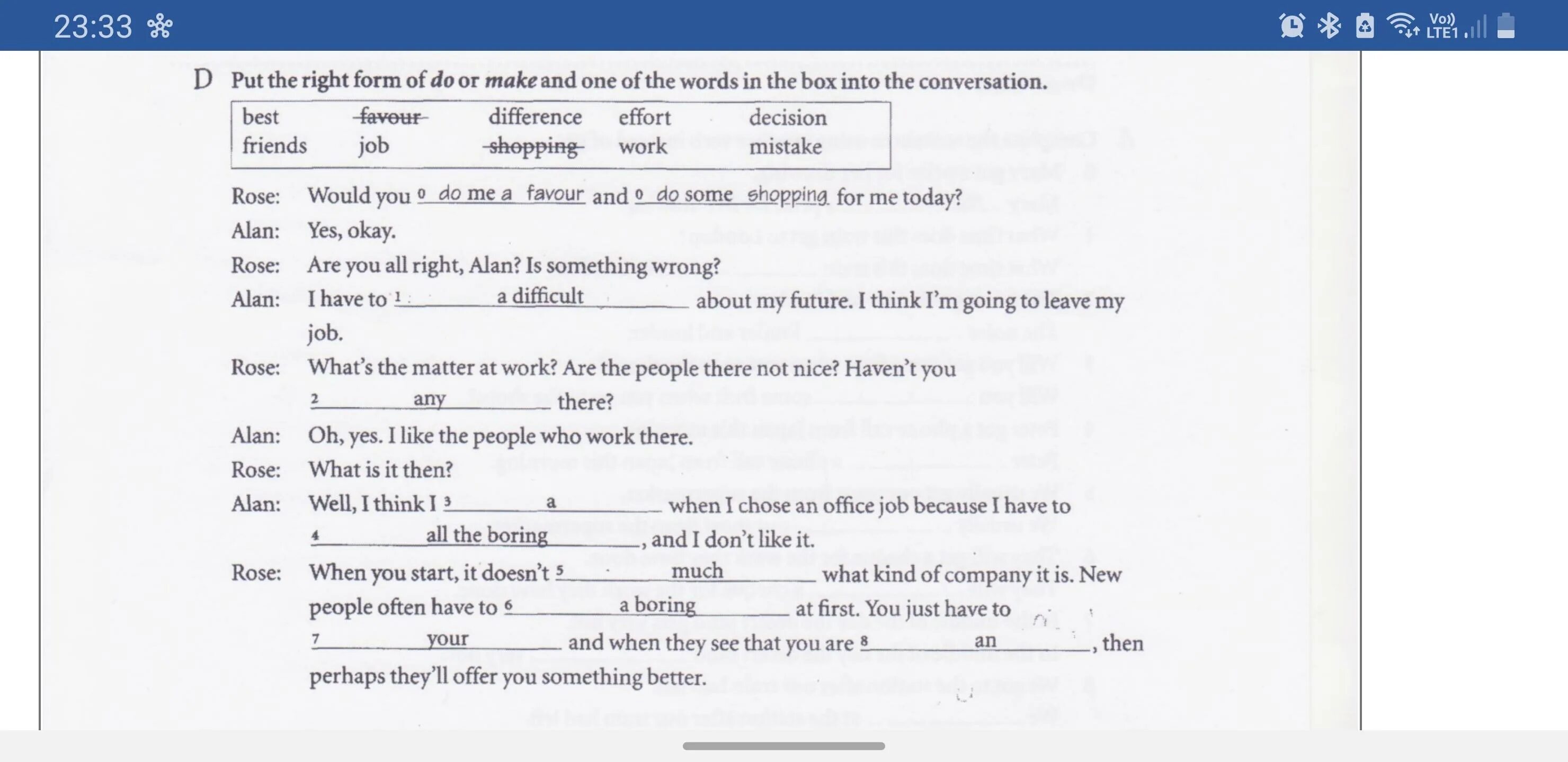 Put the conversation. Put the conversation