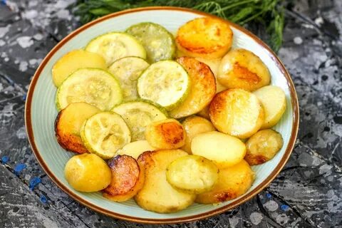 Три картошки и кабачок
