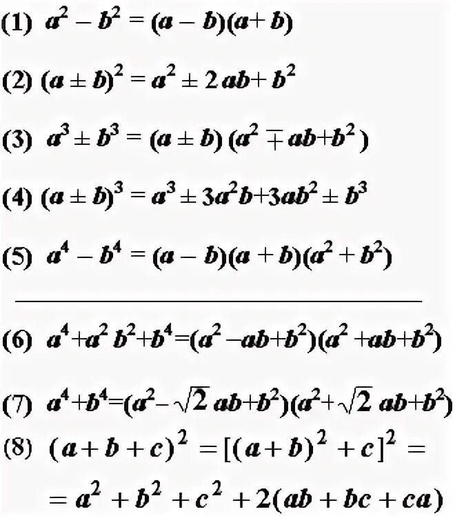 Математические формулы. Формулы Алгебра. Формулы по математике 8 класс. Самые известные математические формулы.