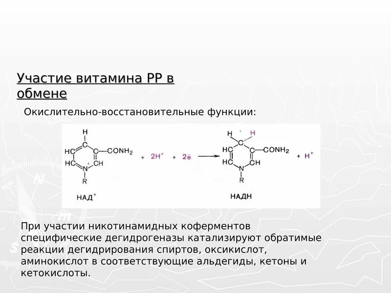 Обмен витаминов биохимия. Биохимическая реакция витамина в3. Витамин в3 реакции биохимия. Механизм активации витамина PP. Участие в обмене веществ витамина в3.