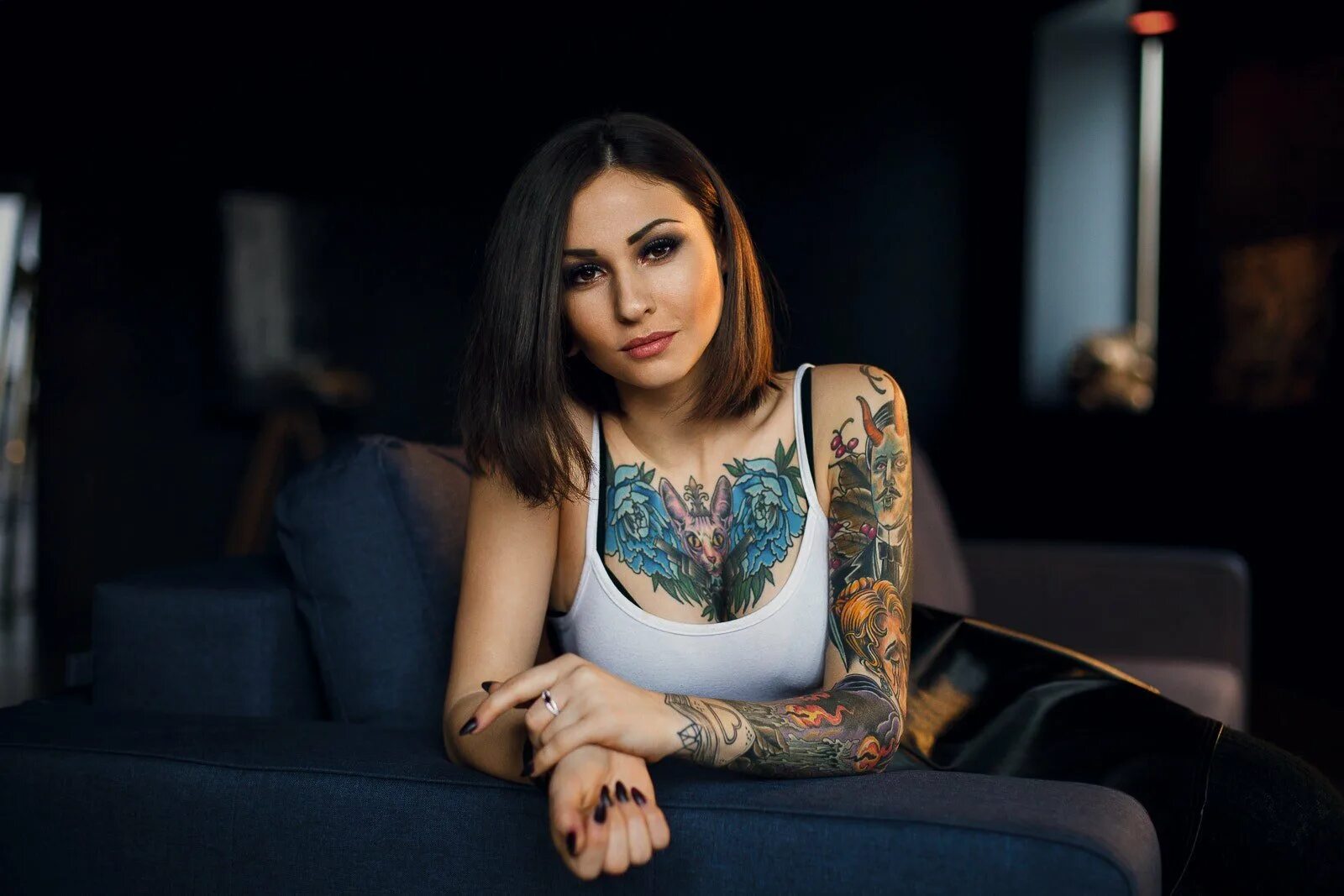 РИА Маккарти итальянская тату модель. Tattoo webcams