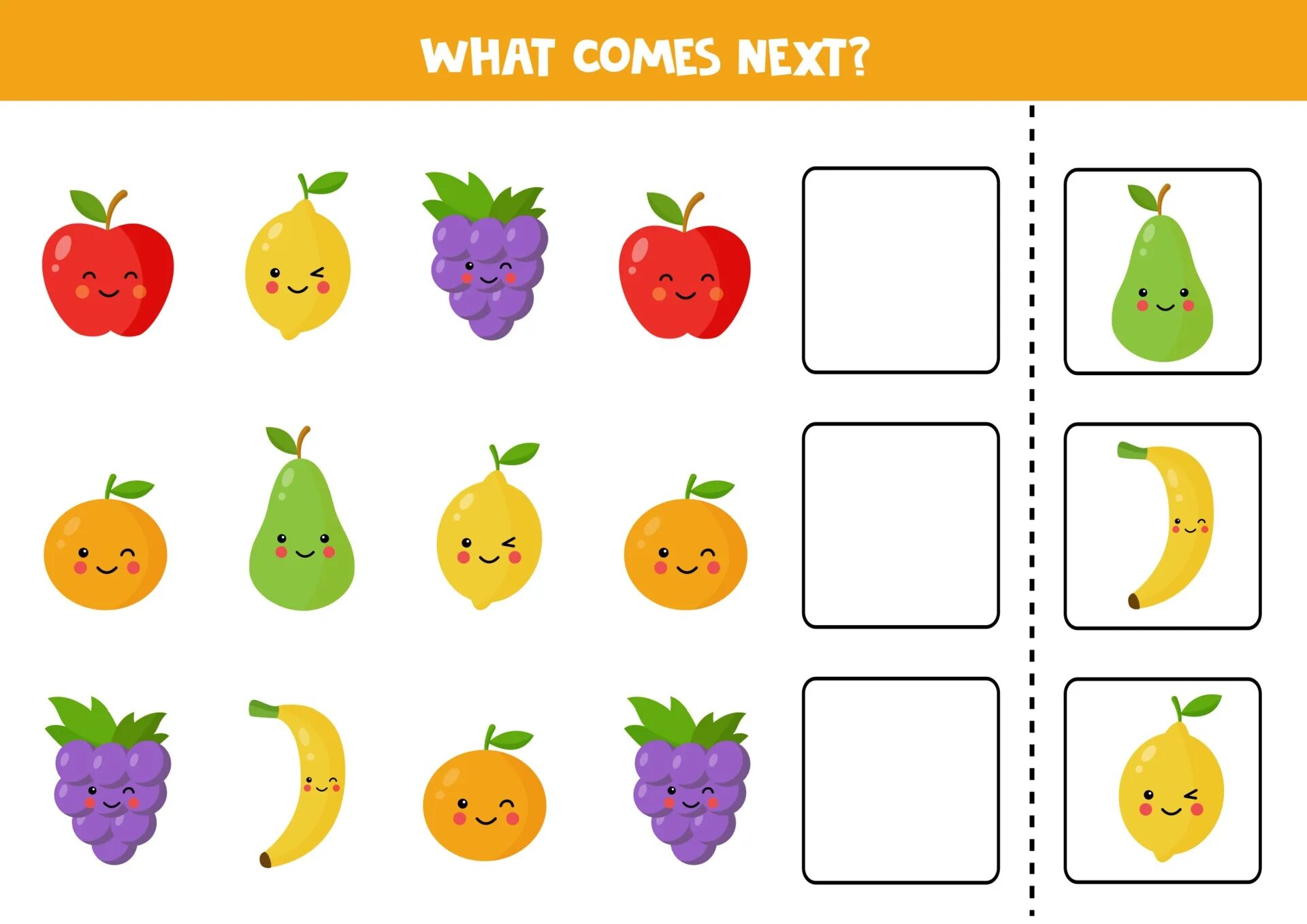 What comes next. What comes next Worksheets. What comes next Fruit. Fruits for Kids Worksheet what comes next.