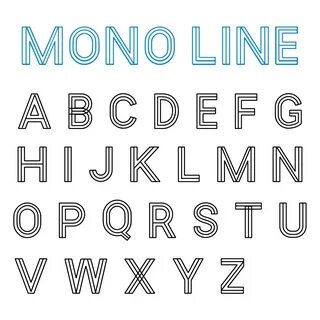 Line font