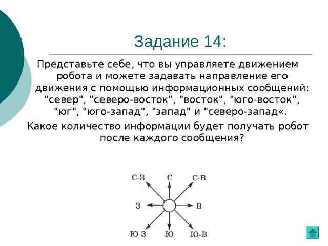 Заданное направление 4. Задать направление. Направление задает мы.