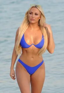 AMBER TURNER in Bikini at a Beach in Miami 03/08/2018.