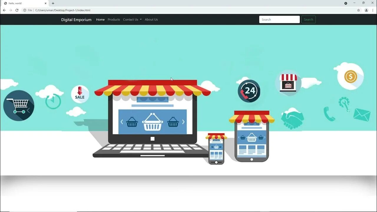 Shops page