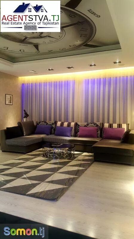 1. красивые квартиры в душанбе. сомон тч 01. таджикистан. сомон тч худжанд 3 комнатная квартира.
