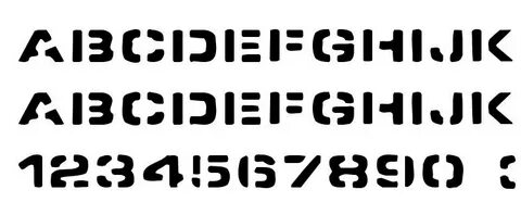 Шрифт stencil