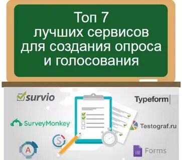 Сервисы для создания тестов и опросов