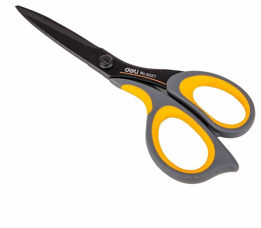 ножницы 6027 175мм deli. ножницы attache 195 мм с пласт прорезин ручками цвет бирюзовый. ножницы с прорезиненными ручками. ,прорезин. эллиптическими ручками, цвет черный.