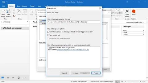 Почему сообщение outlook