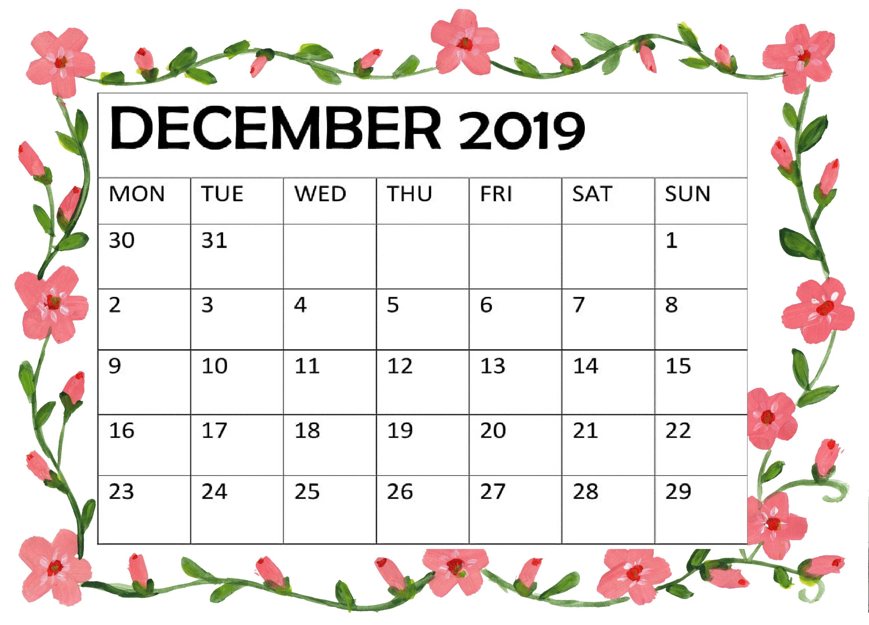 Календарь на месяц. Календарь декабрь. Декабрь 2019 календарь. Календарь декабрь 2019 красивый.