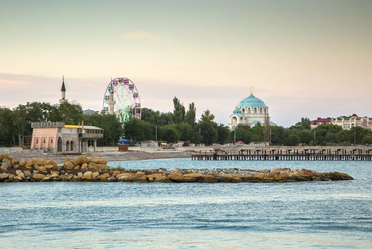 В евпатории открыли набережную терешковой