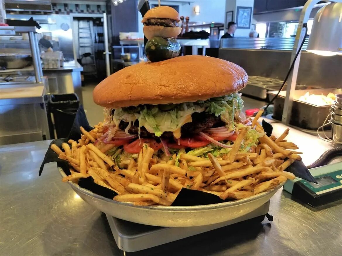 I often have a big hamburger
