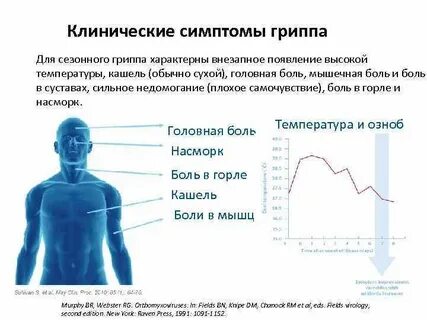 Для гриппа характерна температура