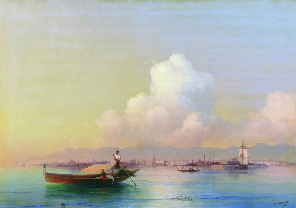 Картины в стиле айвазовского. Вид Венеции со стороны Лидо Айвазовский.