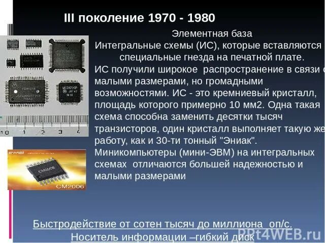 Элементная база третьего поколения. Элементная база большие Интегральные схемы. Элементная база большие Интегральные схемы какое поколение. Элементная база робототехники. Создавалось на новой элементной базе — интегральных схемах:.