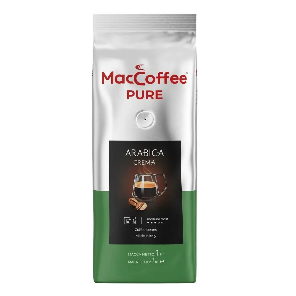 Кофе pure arabica. "Кофе в зернах MACCOFFEE Pure Arabica crema, 1кг.". Маккофе Pure Arabica crema 1000. MACCOFFEE "Pure Arabica crema" 250г жареный натуральный в зернах. Кофе 1 кг в зернах MACCOFFEE.